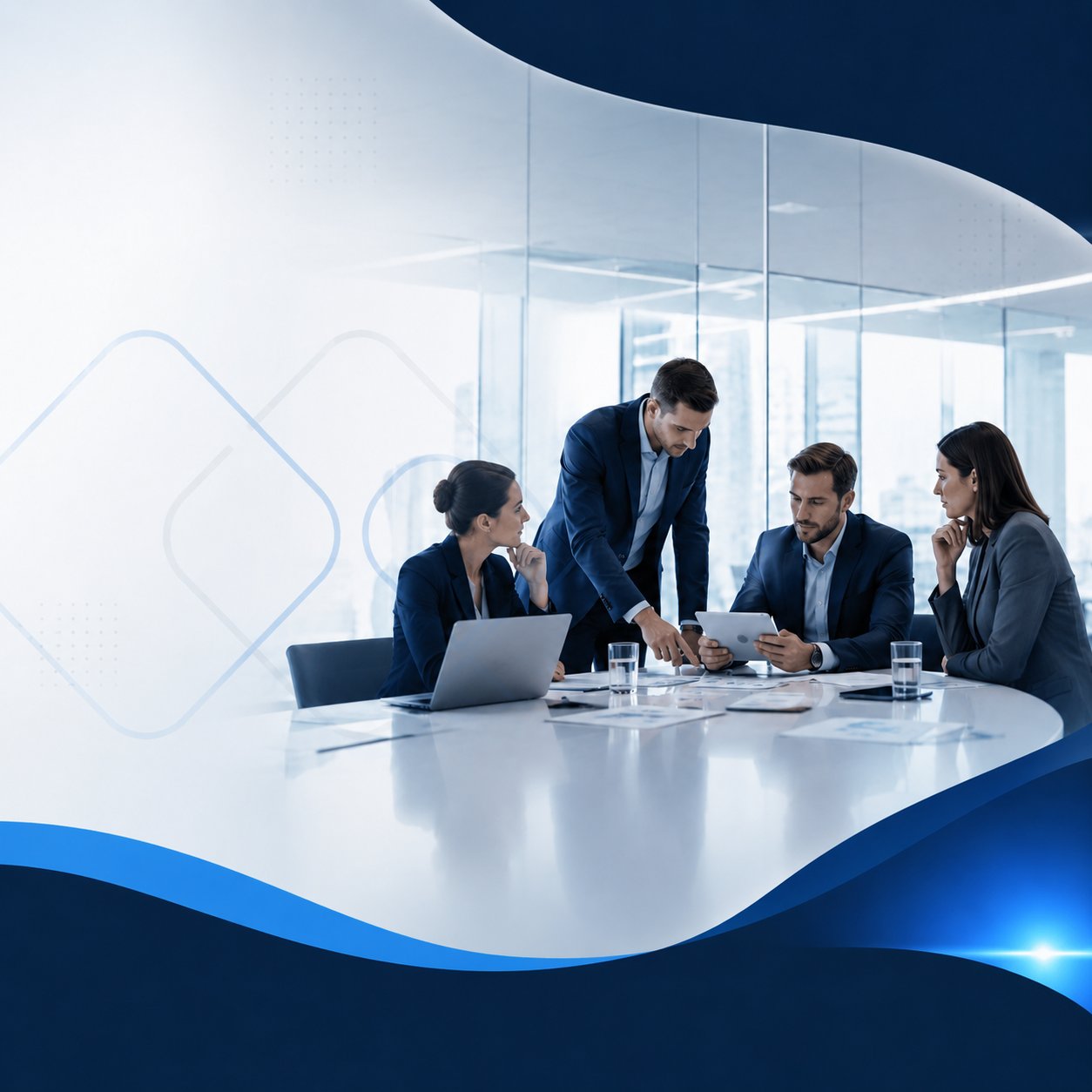 Équipe en réunion — Dailliez Consulting accompagne entreprises et candidats